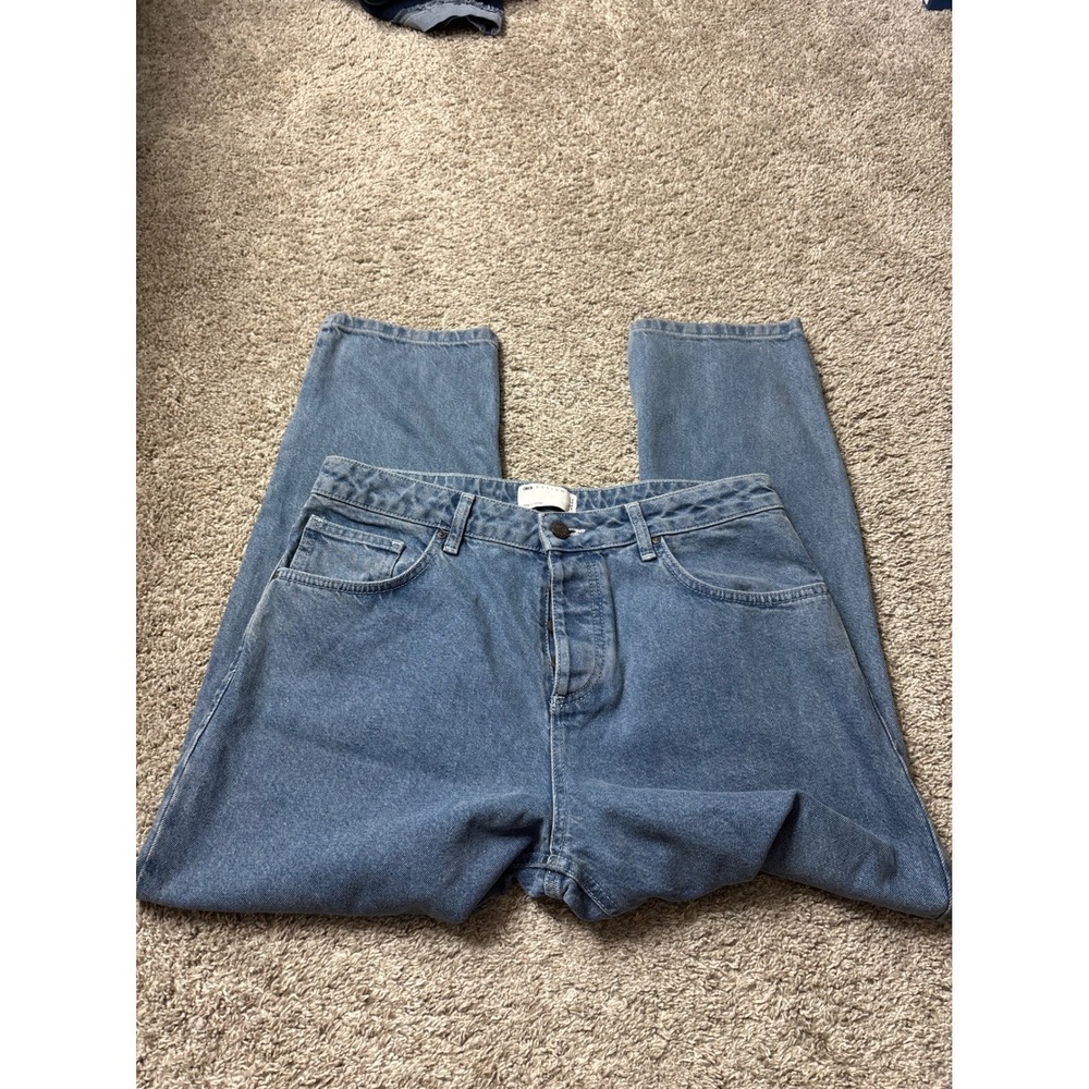 ASOS DESIGN Mens Straight Leg Jeans Blue Denim W32 L30 F100078